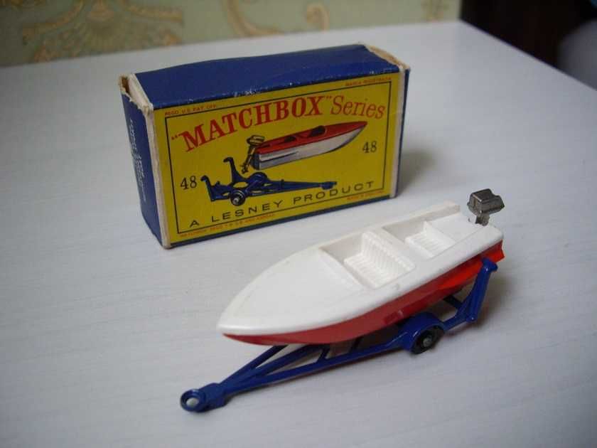 Matchbox Lesney TRAILER with SPORTS BOAT UNIKAT !!!