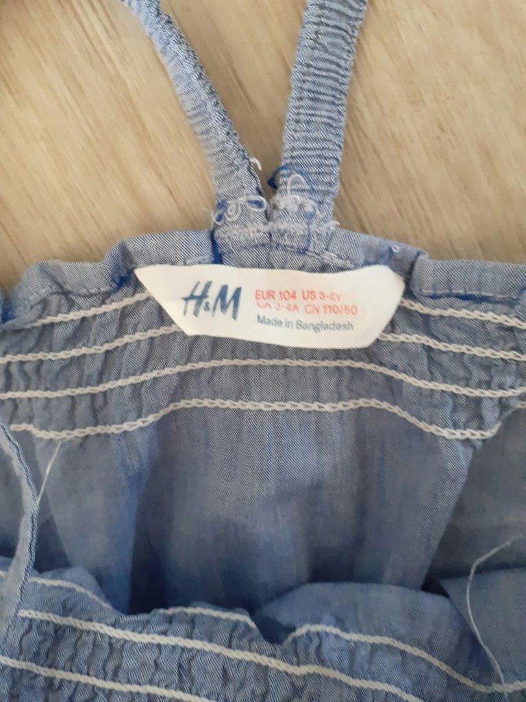 Zestaw kombinezon letni spodenki dla dziewczynki H&M rozmiar 104