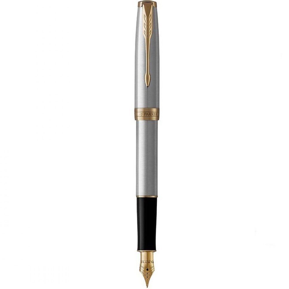 Ручка перьевая Parker SONNET Stainless Steel GT FP F 84 111