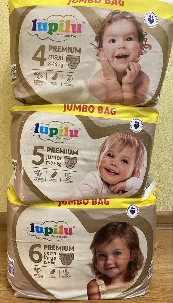 Підгузники памперси Lupilu Premium 1,2,3,4,5,6 Dada Soft,Care