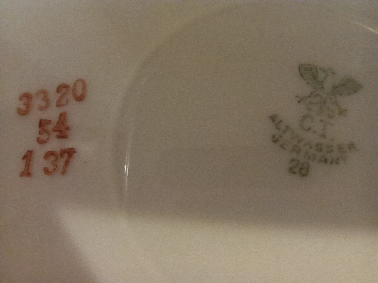 Carl Tielsch CT ALTWASSER Patera Porcelana Śląska Piękna