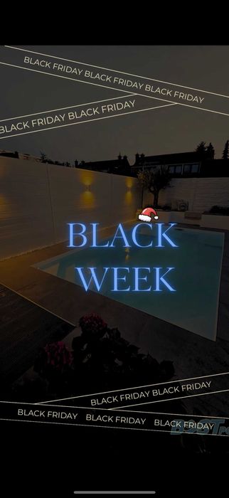 BLACK WEEK, poliestrowy basen KRETA 4x2.5x1.4m z filtracją, PROMOCJA
