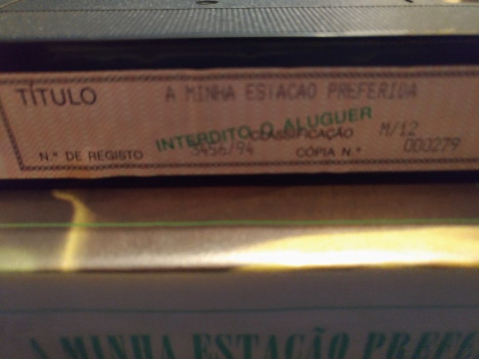 Filme Francês em VHS (A Minha Estaçāo Preferida - André Téchiné)