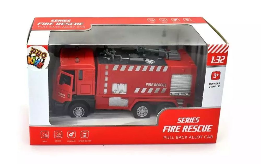 Pojazd metalowy - wóz strażacki 15cm. Pro Kids. Nowy Produkt