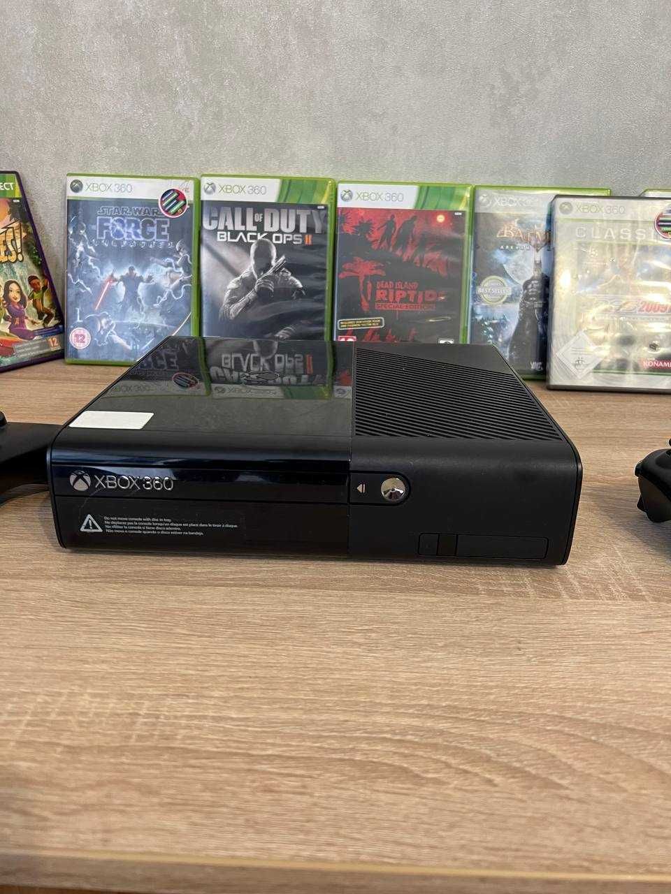 Xbox 360 E 500GB + 2 геймпади + 7 ігор | Готовий комплект