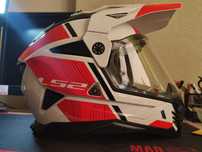Kask motocyklowy cross enduro LS2 MX702 PIONEER II HILL WHITE RED -06