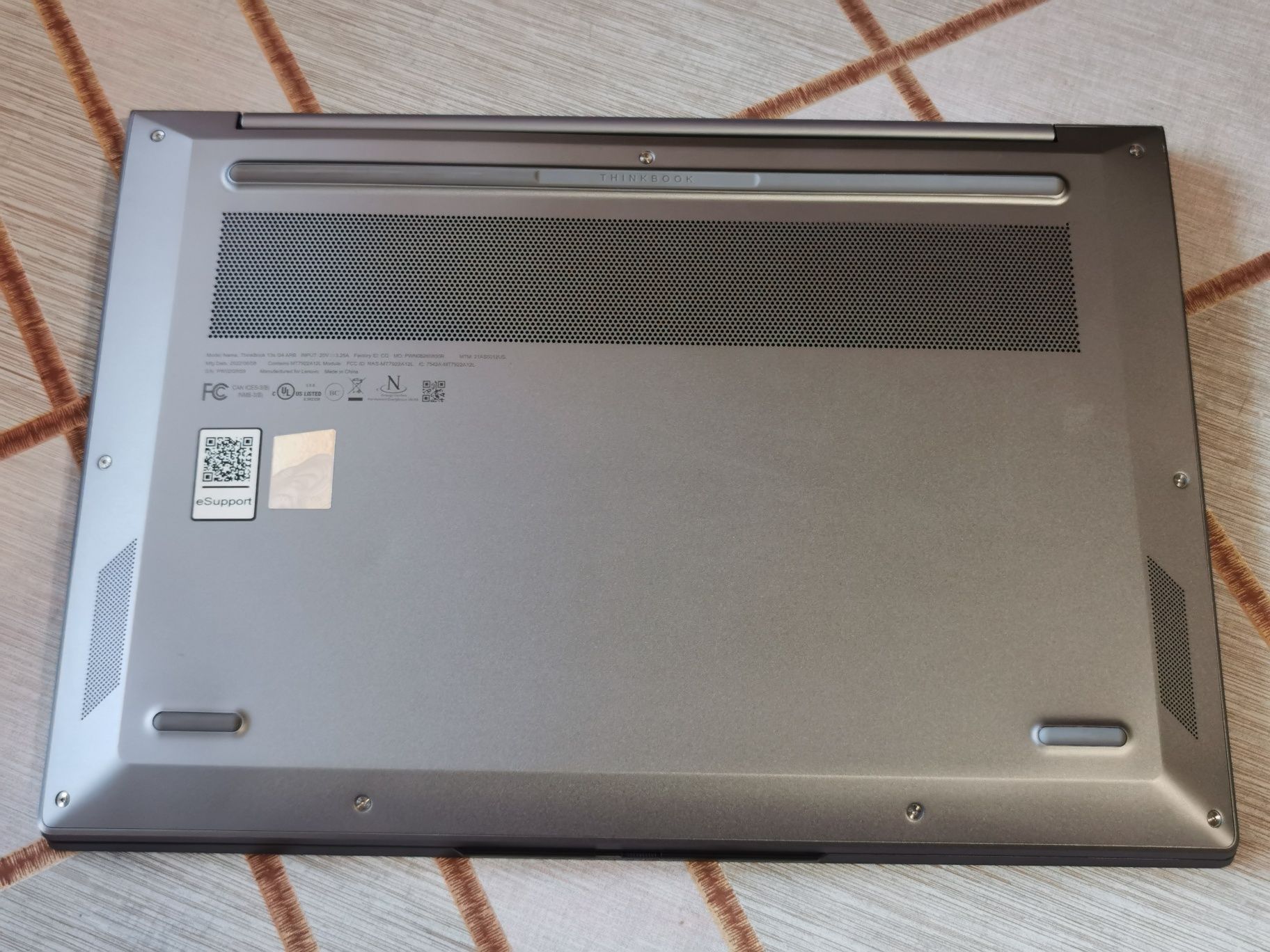 Lenovo ThinkBook 13s G4, 2k+, Ryzen 5 6600u, 8/512 gb m.2 NVMe