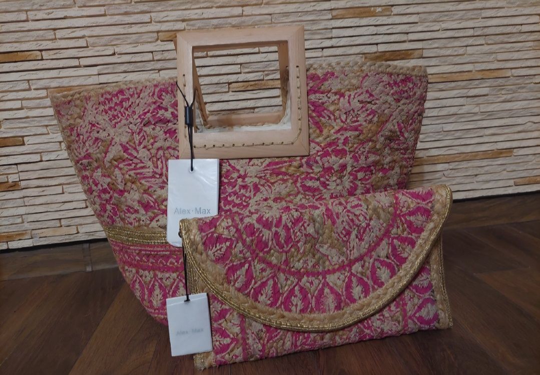 Torebka damska kosz  letni boho Alex Max  Max han