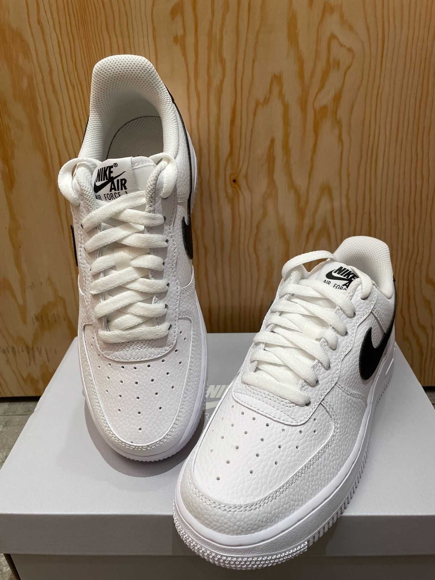 Nowe*Nike_Męskie_Air_Force1_White_Black*UnuseTrampki.45
