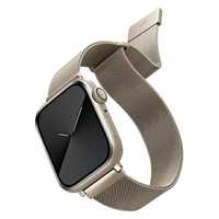 Pasek do Apple Watch UNIQ DANTE Dante - stal nierdzewna, Starlight