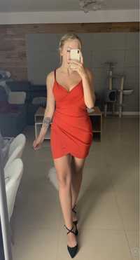 Czerwona seksowna sukienka SHEIN rozmiar S impreza wesele