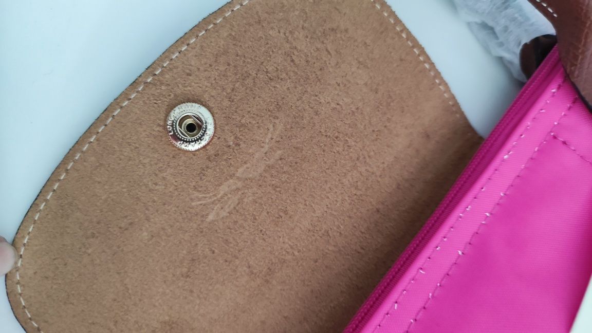 Longchamp L Pink Róż Fuksja