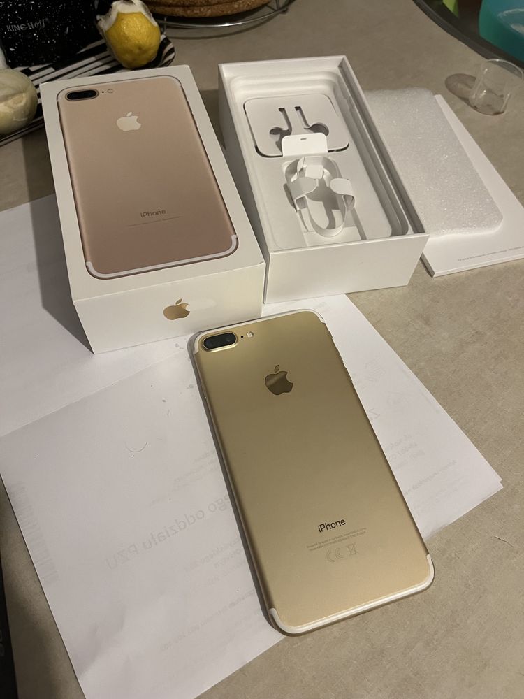 Iphone 7+ plus GOLD idealny