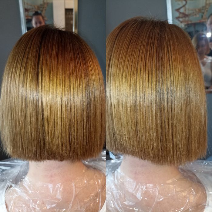 Keratynowe prostowanie/Nanoplastia/Botox
