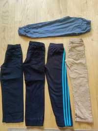 5 szt/Spodnie dresowe/galowe/sztruksy/jeansy/7-8/122-128