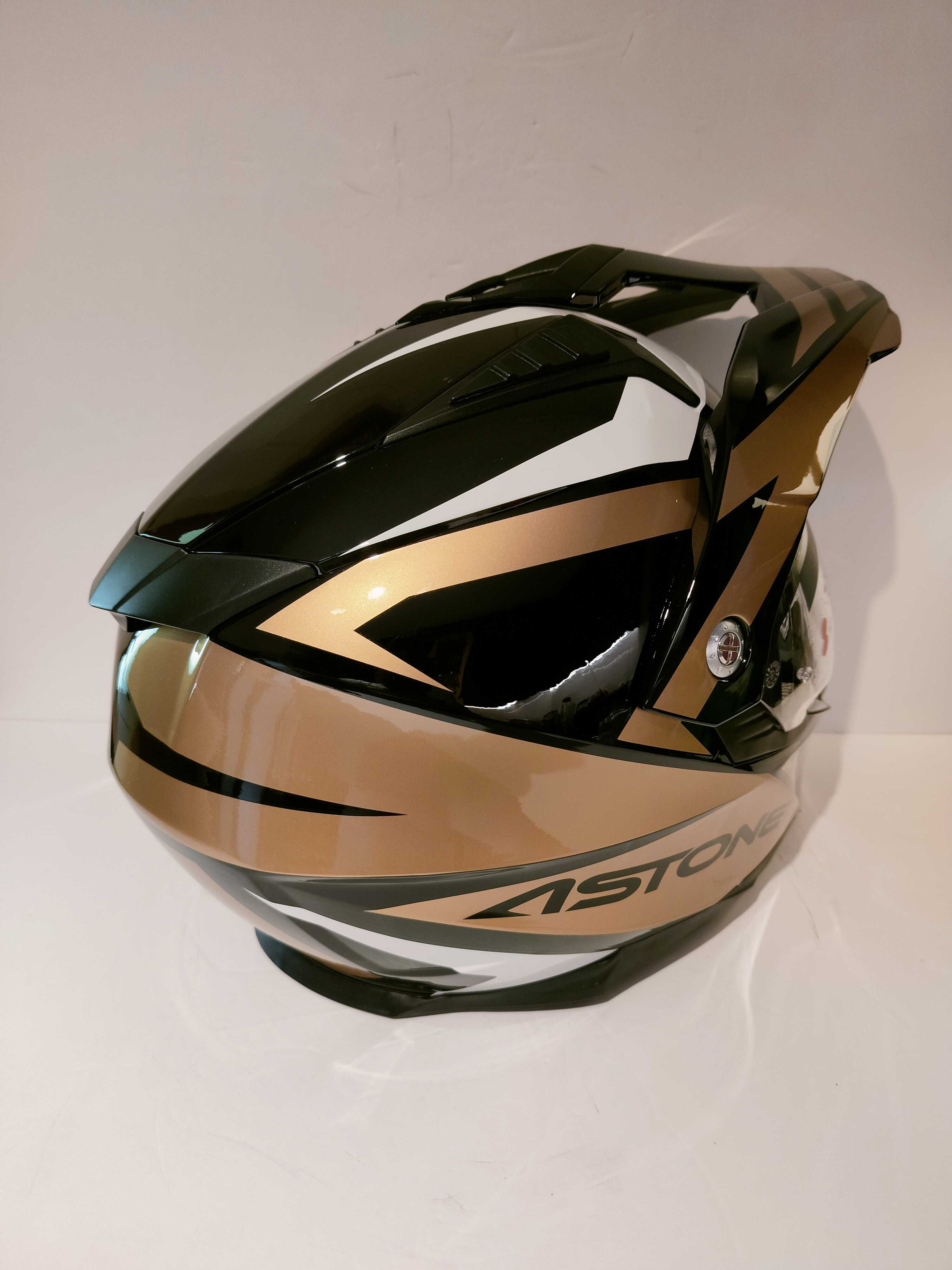 Capacete dual-sport Astone ADV Moto4 cross mota novo