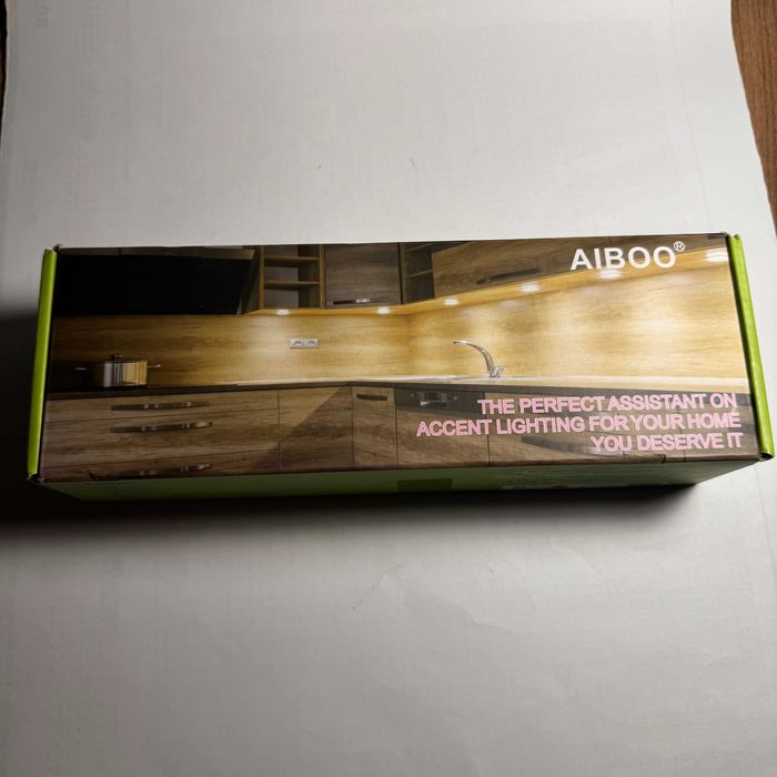 AIBOO – Oświetlenie LED podszafkowe (6 lamp, regulacja, kabel)