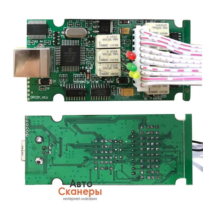 Диагностический адаптер OP COM v1.95