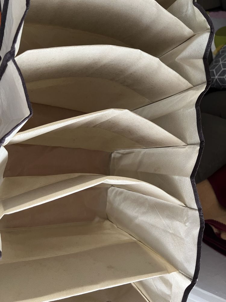 2 organizadores de roupa de tecido
