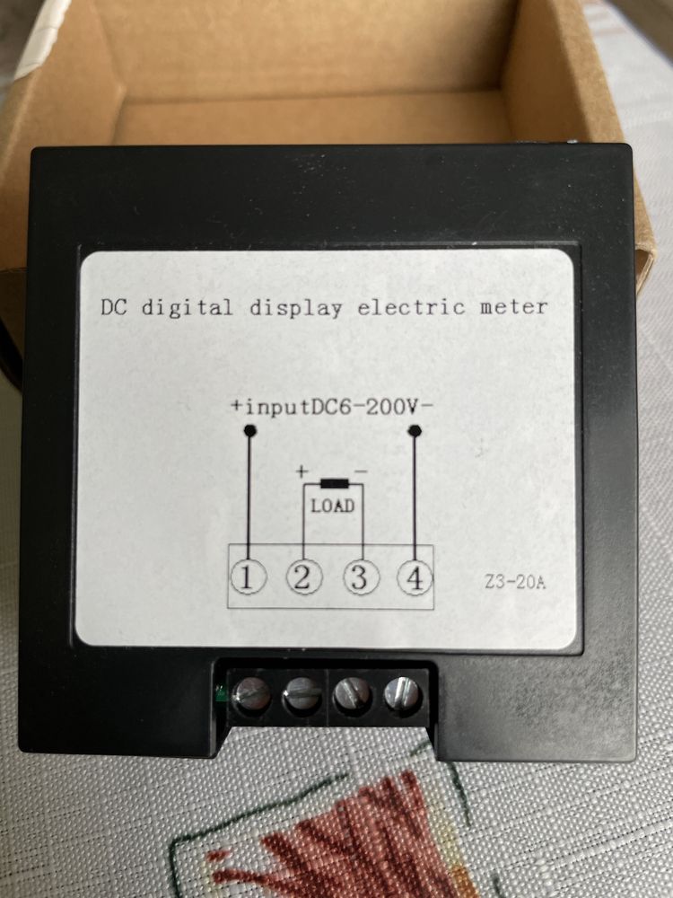 DC 6-200V LCD Digital Display DC Voltage And Current Meter 20A