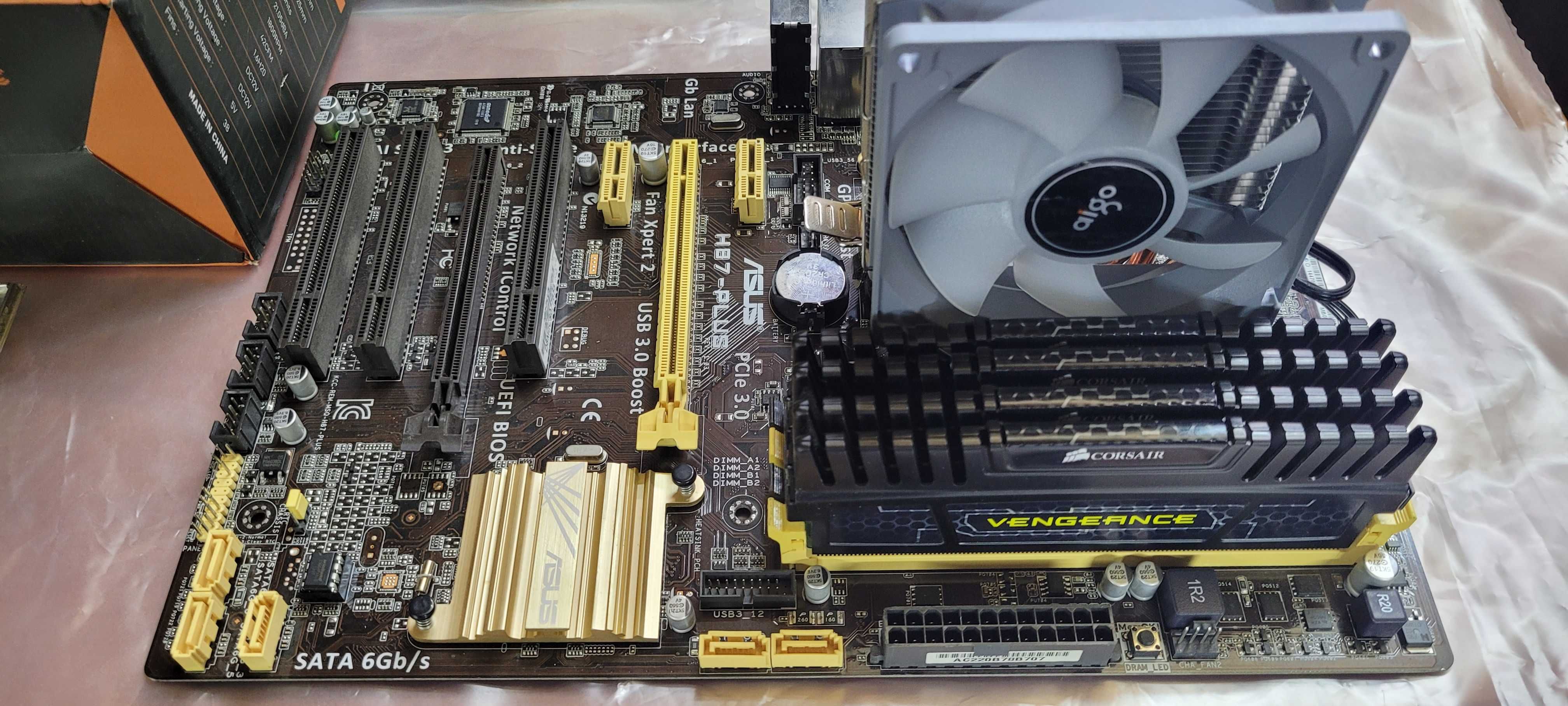 Ігровий комплект s1150 ASUS H87-PLUS + I7 4771 4/8X3.5GHz + 16GB DDR3