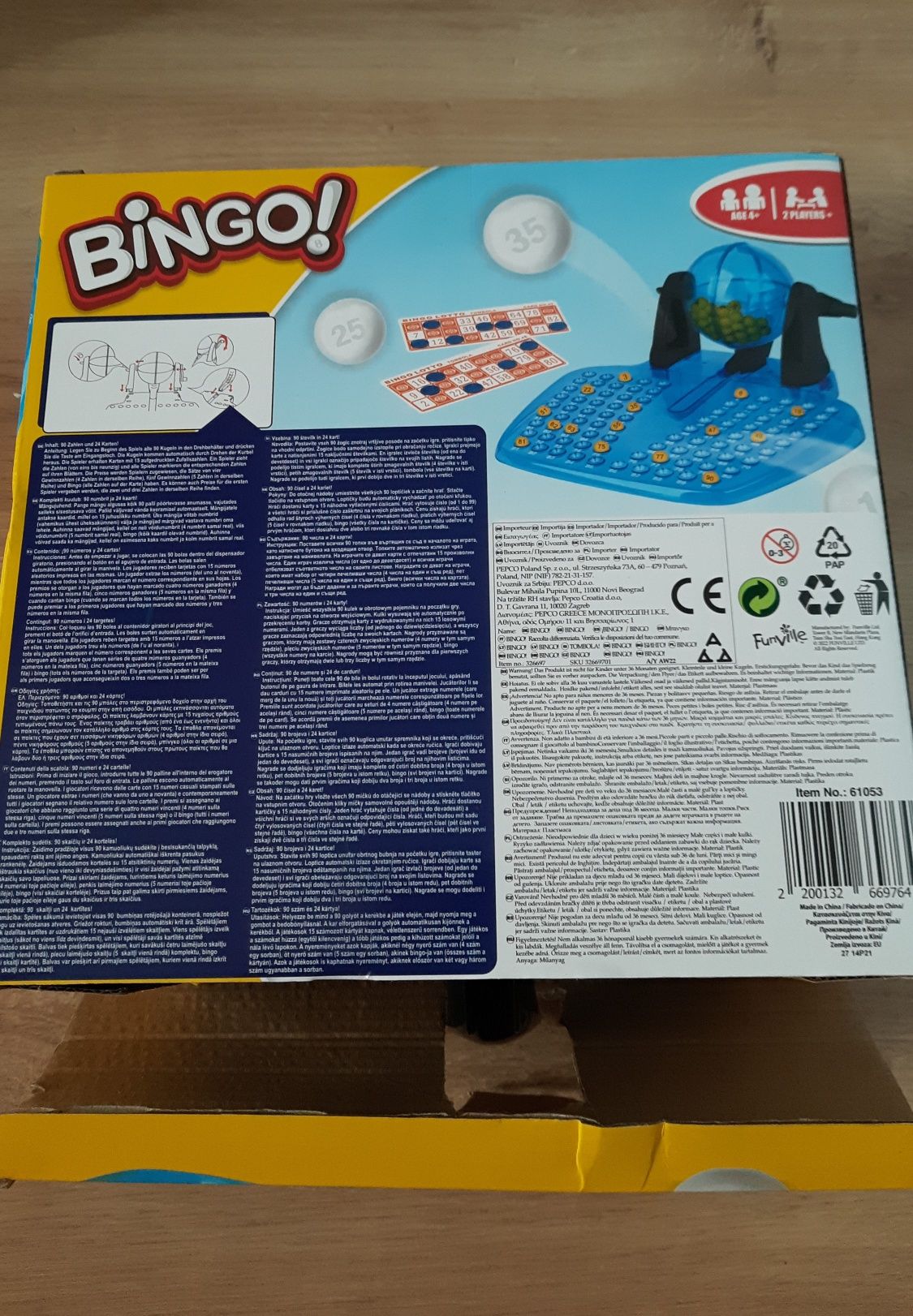 Gra Bingo z żetonami