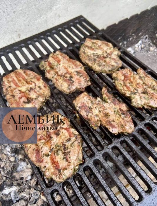 Чавунна решітка гриль. Решітка на мангал. Барбекю. Решетка для гриля