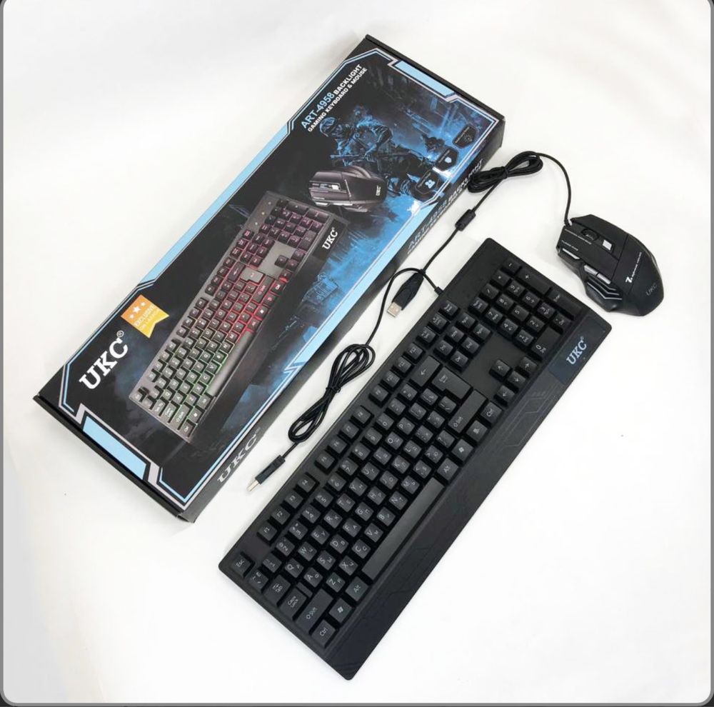 Клавіатура +Мишка UKC з LED підсвіткою