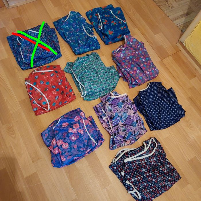 Fartuch z lat PRL, gospodyni domowej, sprzątaczki, woznej