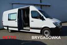 Mercedes-Benz Sprinter MAXI 319 CDI 3.0V6 LIFT brygadówka  HAK 3.5DMC 6-cio osobowy blaszak DOKA HOLENDERKA KLIMA