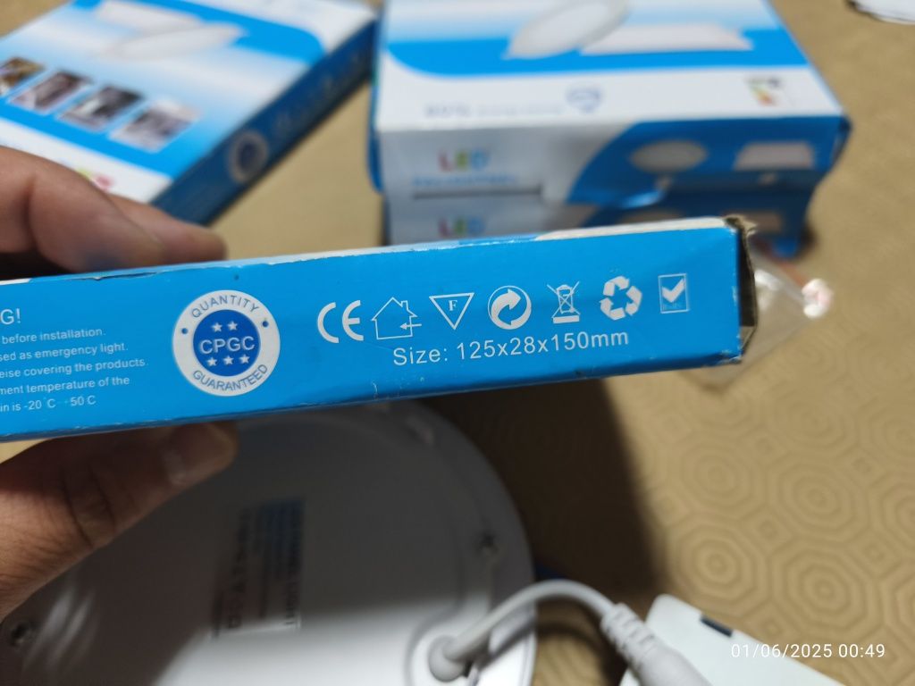 Luz Led de embutir 9W