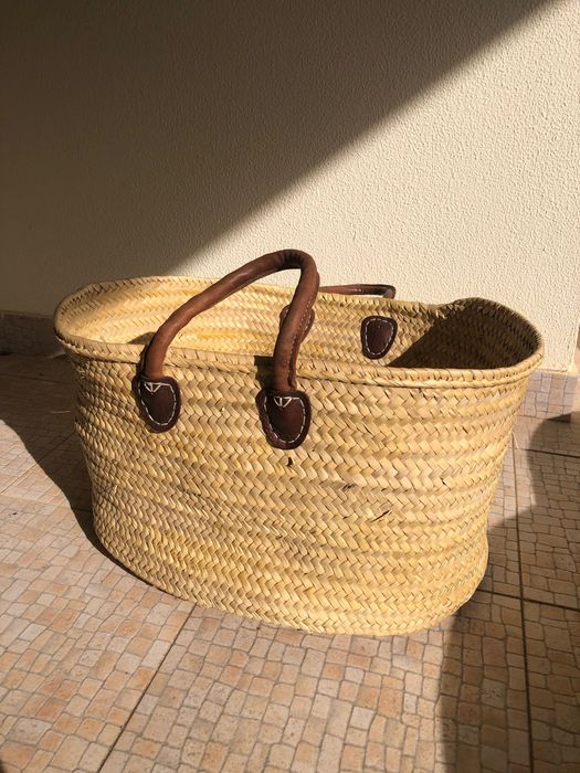 Cesto de vime decoração