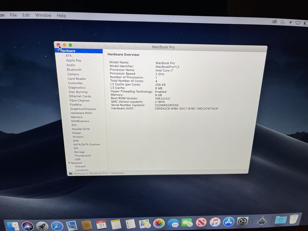 Macbook Pro 15” finais 2013 A1398  peças placa mãe teclado