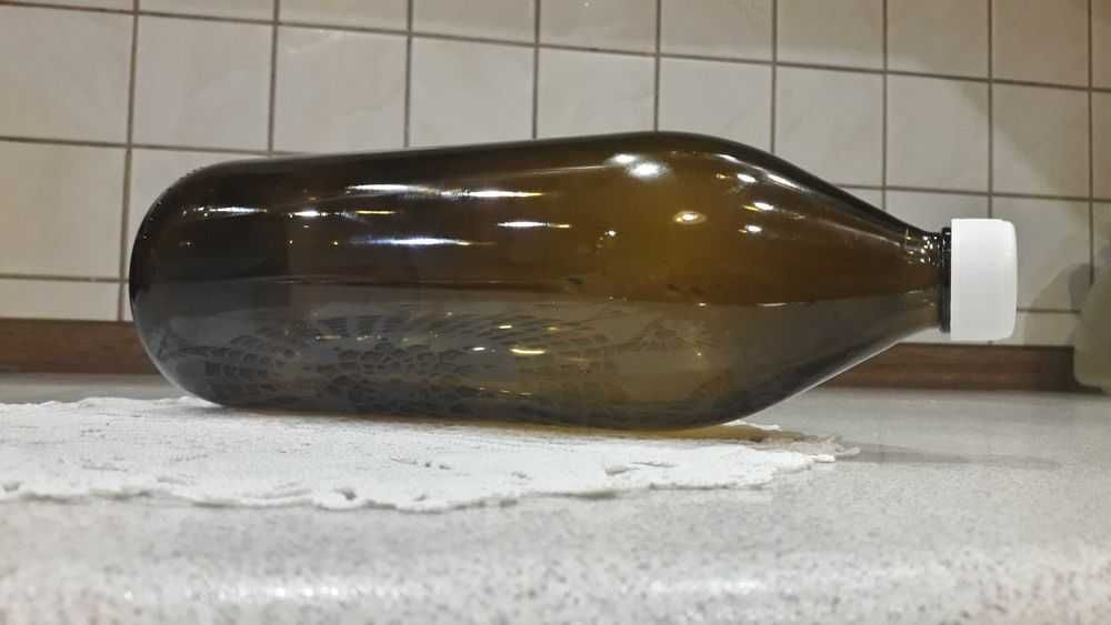 Butelka apteczna wysoka 1000 ml z ciemnego szkła