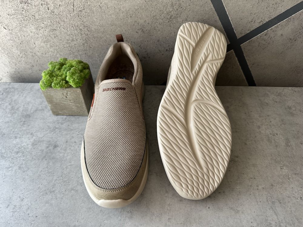 Розмір 48 Фірмові чоловічі сліпони Skechers кросівки кеди мокасини