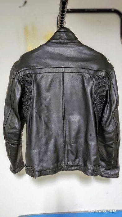 Blusão Motard em couro