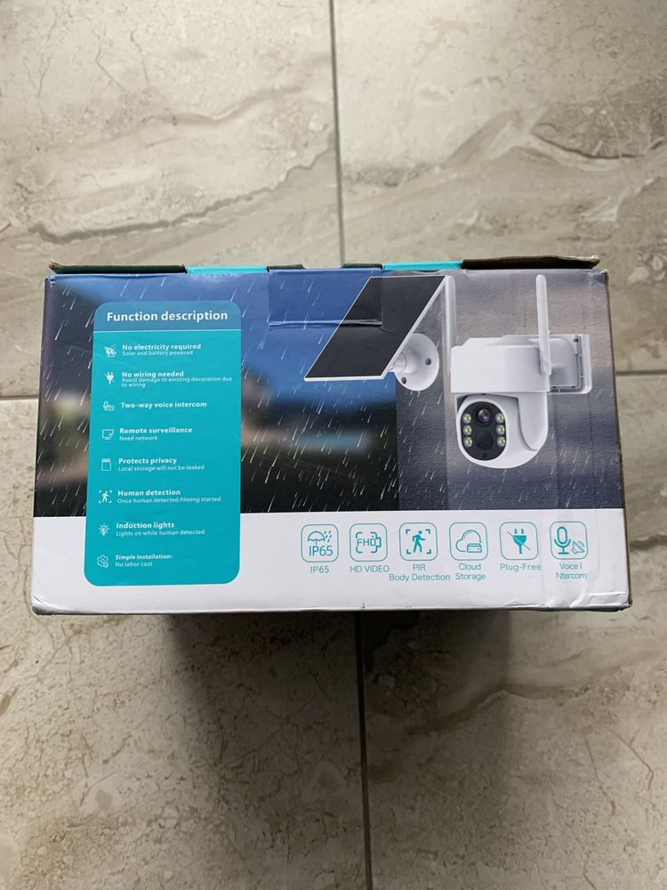 Продаю PTZ 360° wi-fi ip camera solar power