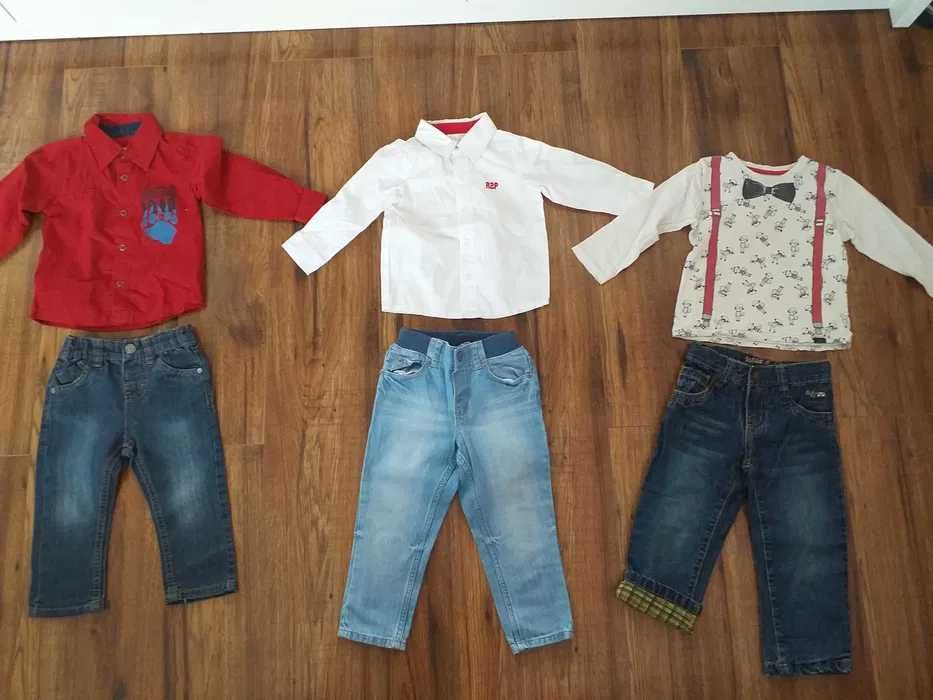 Koszule dla chłopca r.80/86/92 zestaw j.NOWE