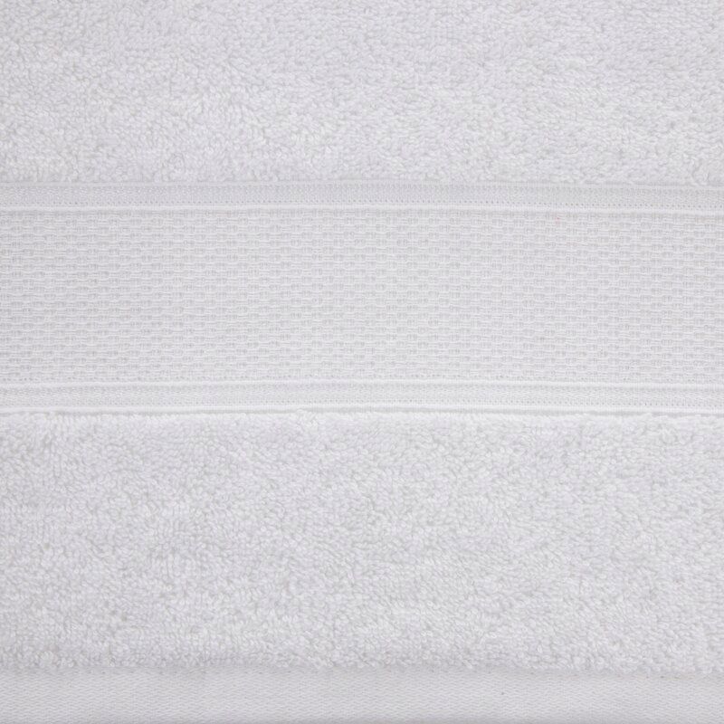 Ręcznik 50x90 biały z błyszczącą nicią 500 g/m2