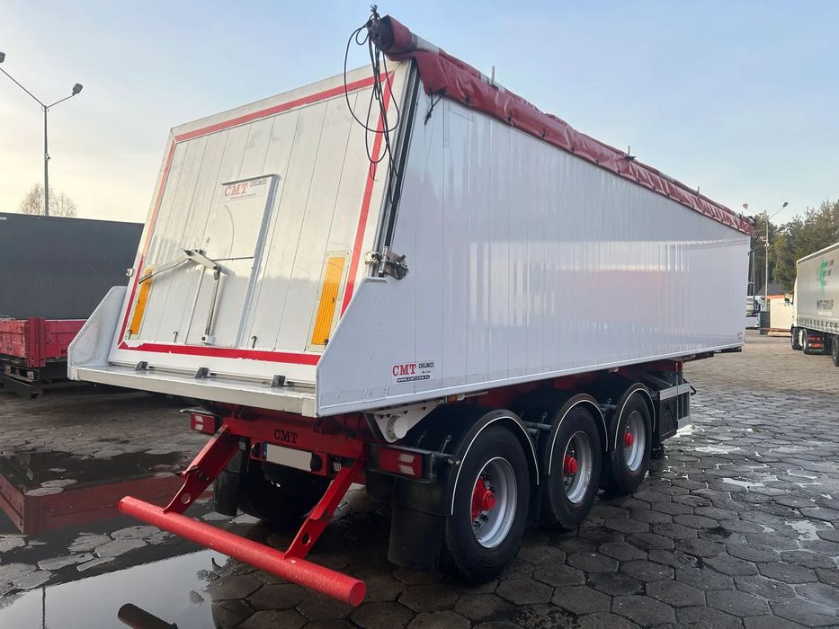 Schmitz Cargobull CMT WYWROTKA 39 m3 JAK NOWA / BARDZO MAŁO UŻYWANA / PIERWSZA OŚ PODNOSZONA / HAMULCE TARCZOWE / 2023 ROK !!  KLAPA + SZYBER / BARDZO MOCNA / jak nowa / osie BPW / Tarczowa