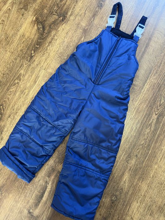 Зимові теплі штани , лижні , на підтяжках , хлопчик зріст 110