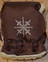 Муфти на каляску,  санки. Рукавички на овчині.. конверт. Чохол.