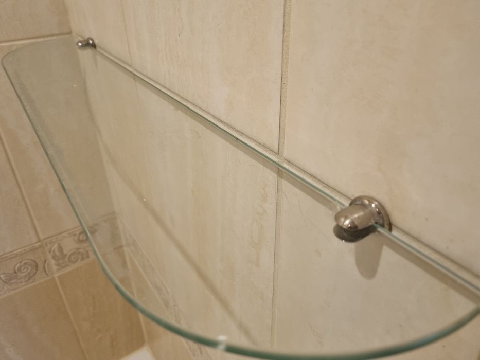 Półka Łazienkowa szklana 60 × 11 cm - stan Idealny