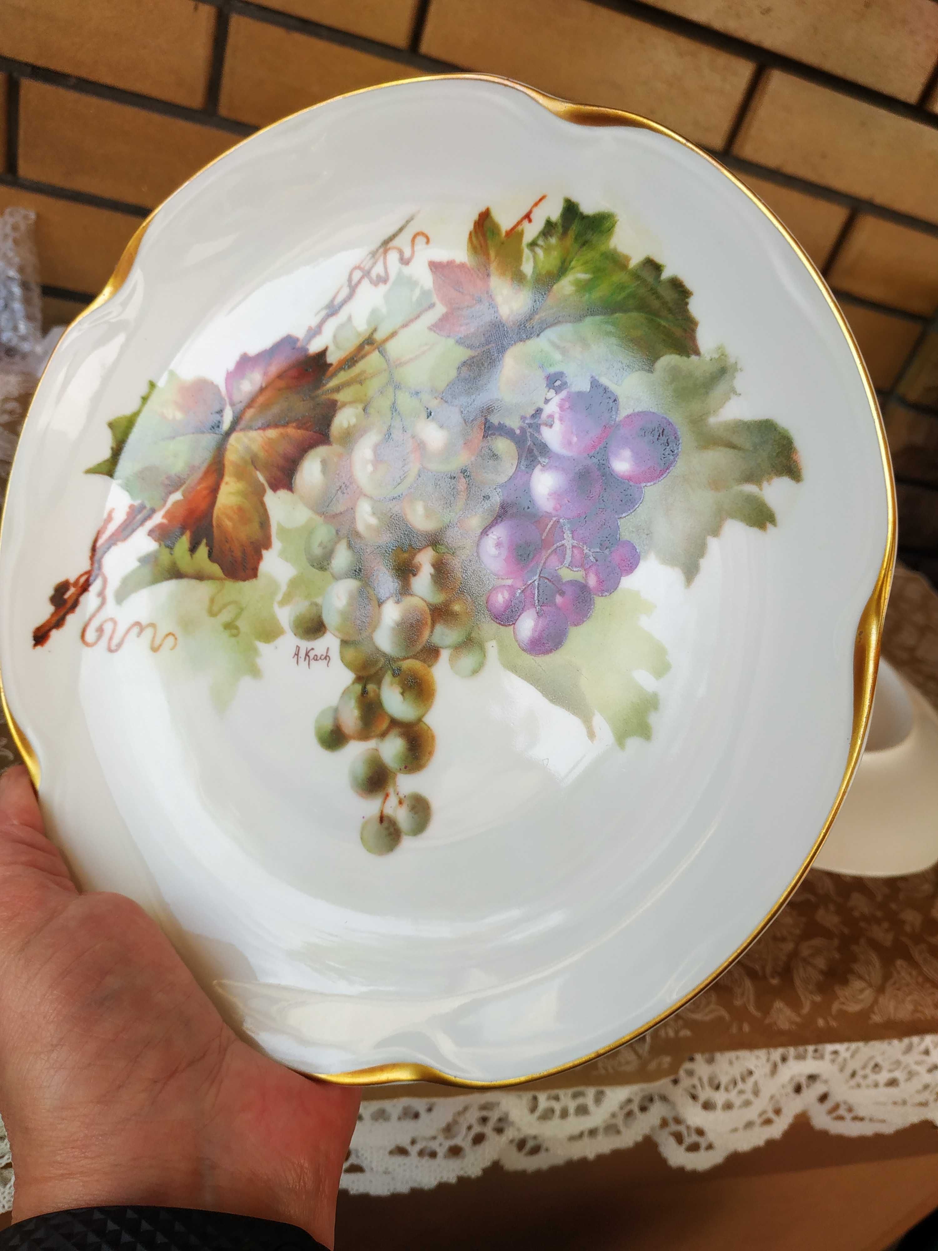 Декоративная тарелка  21 см Фрукты Германия Бавария Антиквариат