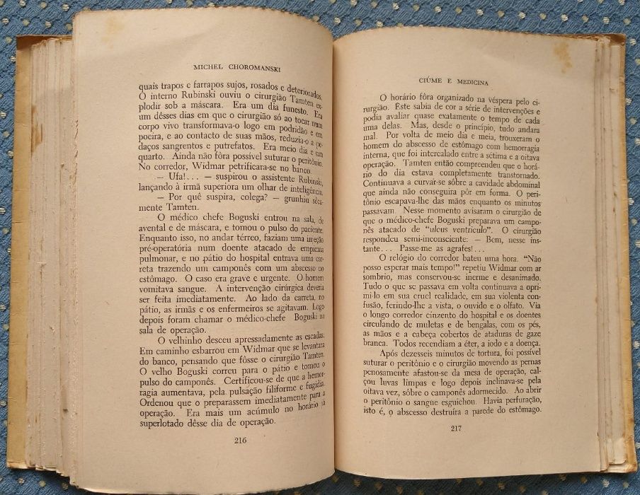 "Ciúme e Medicina" Michel Choromanski - Coleção Oceano Nº 16 - 1948