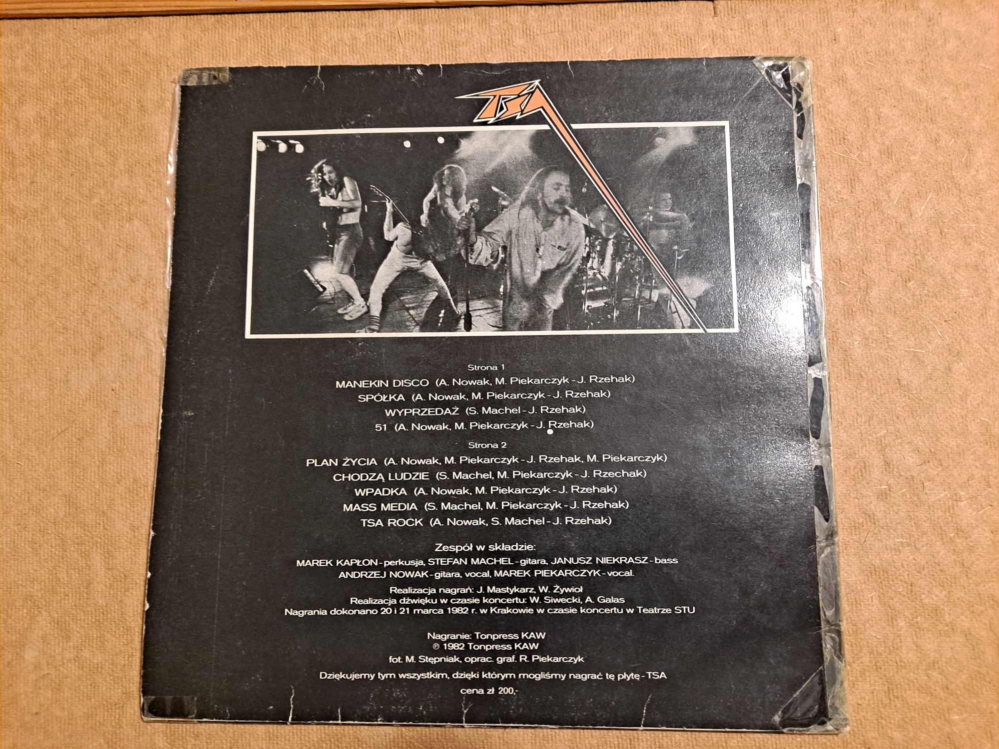 TSA Live 1982 winyl