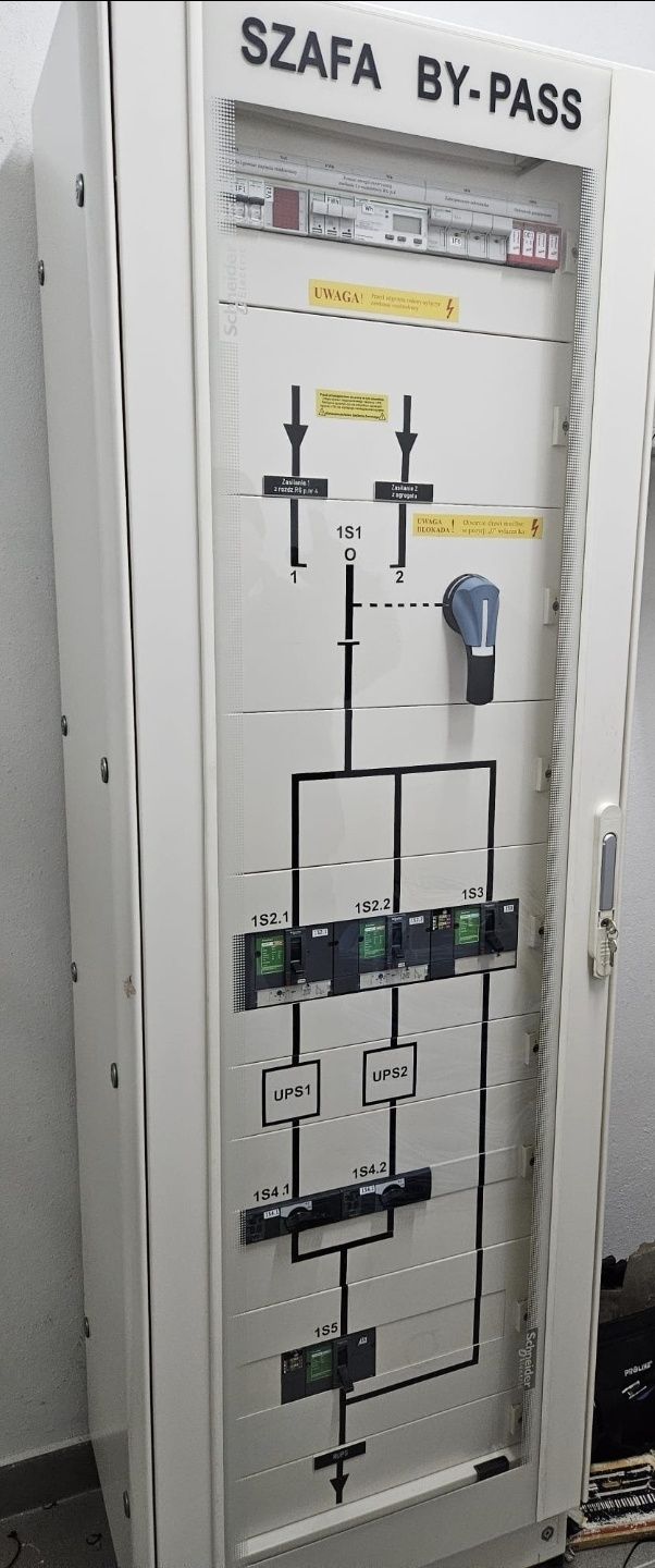 Szafa elektryczna, wyposażona, bypass