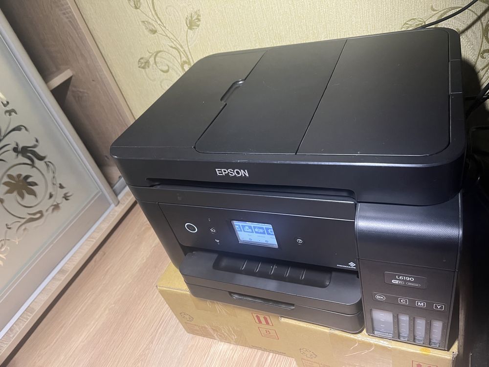 Epson l6190 мфу принтер кольоровий многофункціональний обслугований