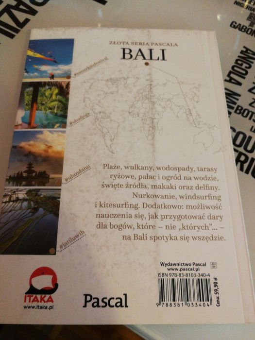 Bali-przewodnik Pascala 2018 i laminowana mapa