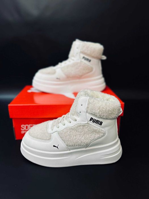 Зимние  женские ботинки puma хит сезона супер теплые кроссовки puma